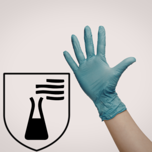 Rękawica jednorazowa z piktogramem EN ISO 374 – oznaczenie odporności chemicznej rękawic ochronnych